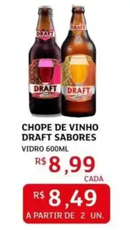 Assaí Atacadista Chope de vinho draft sabores vidro oferta