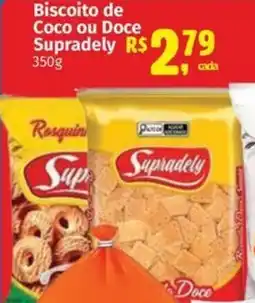 Supermercados Mateus Biscoito de Coco ou Doce Supradely oferta