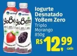 Supermercados Mateus logurte Desnatado YoBem Zero oferta