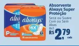 Supermercados Mateus Absorvente Always Super Proteção oferta