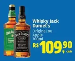 Supermercados Mateus Whisky Jack Daniel's Original ou Apple oferta