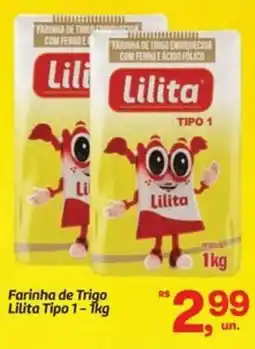 Fort Atacadista Farinha de Trigo Lilita Tipo 1 oferta