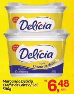 Fort Atacadista Margarina Delícia Creme de Leite c/Sal oferta