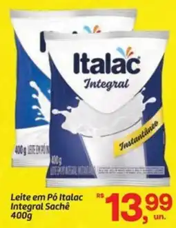 Fort Atacadista Leite em Pó Italac Integral Sachê oferta