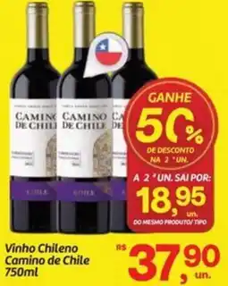 Fort Atacadista Vinho Chileno Camino de Chile oferta