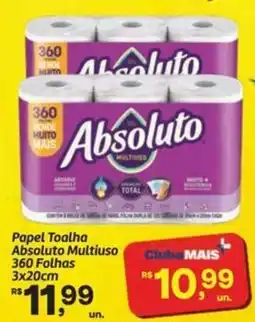 Fort Atacadista Papel Toalha Absoluto Multiuso 360 Folhas 3x20cm oferta