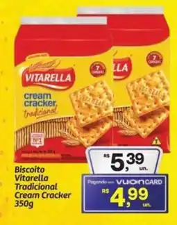 Fort Atacadista Biscoito Vitarella Tradicional Cream Cracker oferta