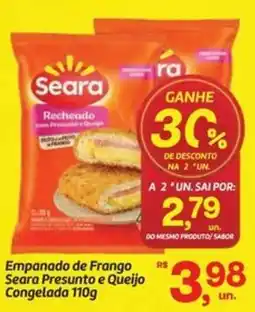 Fort Atacadista Empanado de Frango Seara Presunto e Queijo Congelada oferta
