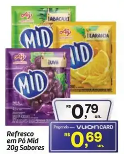 Fort Atacadista Refresco em Pó Mid Sabores oferta