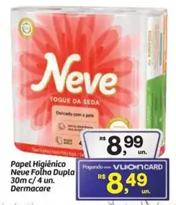 Fort Atacadista Papel Higiênico Neve Folha Dupla 30m c/ 4 un. Dermacare oferta