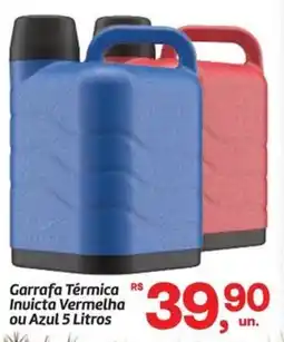 Fort Atacadista Garrafa Térmica Invicta Vermelha ou Azul oferta