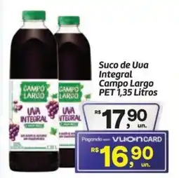 Fort Atacadista Suco de Uva Integral Campo Largo PET oferta