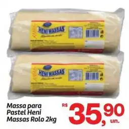 Fort Atacadista Massa para Pastel Heni Massas Rolo oferta