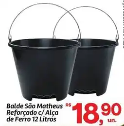 Fort Atacadista Balde São Matheus Reforçado c/ Alça de Ferro oferta