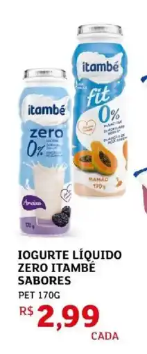 Assaí Atacadista Iogurte líquido zero itambé sabores oferta