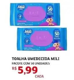 Assaí Atacadista Toalha umedecida mili oferta