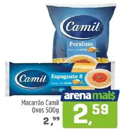 Arena Atacado Macarrão Camil Ovos oferta