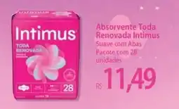 Atacadão Absorvente Toda Renovada Intimus Suave com Abas oferta