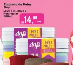 Supermercados Mateus Conjunto de Potes Dup oferta