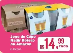 Supermercados Mateus Jogo de Copo Nadir Boteco ou Amazon 6 Peças oferta