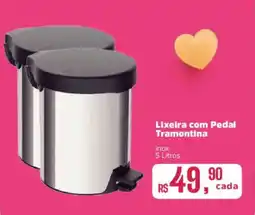 Supermercados Mateus Lixeira com Pedal Tramontina oferta