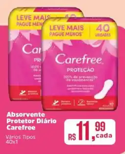 Supermercados Mateus Absorvente Protetor Diário Carefree oferta