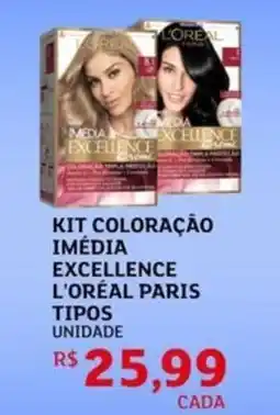 Assaí Atacadista Kit coloração imédia excellence l'oréal paris tipos oferta