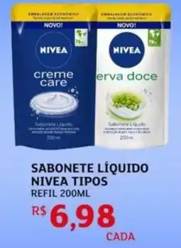 Assaí Atacadista Sabonete líquido nivea tipos refil oferta