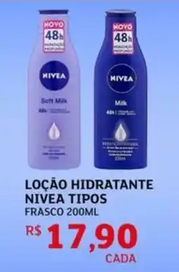 Assaí Atacadista Loção hidratante nivea tipos frasco oferta