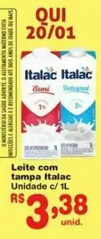 Dia Leite com tampa italac 1l oferta