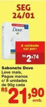 Dia Sabonete dove oferta
