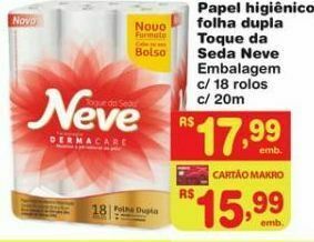 Dia Papel higiênico neve oferta