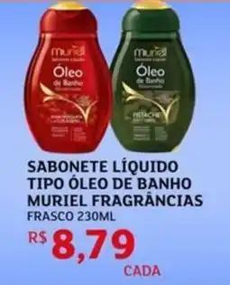 Assaí Atacadista Sabonete líquido tipo óleo de banho muriel fragrâncias oferta