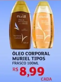 Assaí Atacadista Óleo corporal muriel tipos frasco oferta