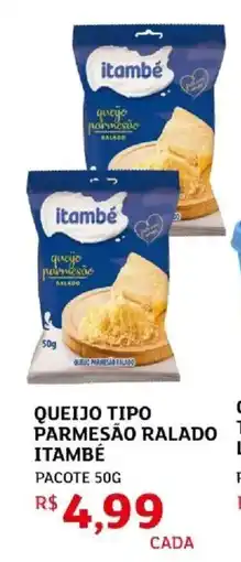 Assaí Atacadista Queijo tipo parmesão ralado itambé oferta