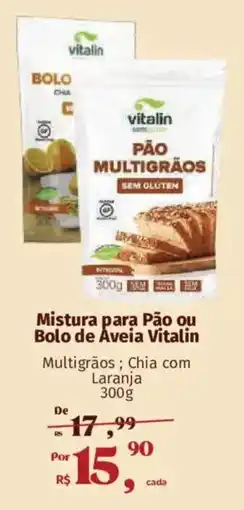 Supermercados Mateus Mistura para Pão ou Bolo de Aveia Vitalin oferta
