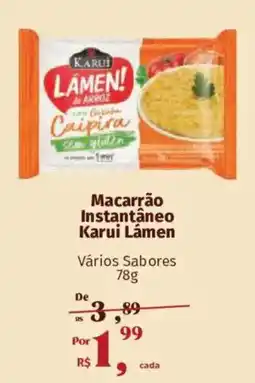 Supermercados Mateus Macarrão Instantâneo Karui Lámen oferta