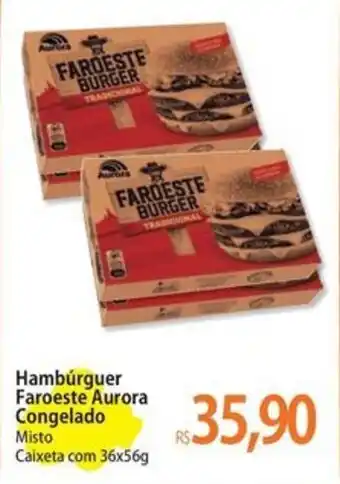 Hambúrguer Faroeste Aurora Congelado