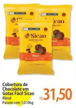 Atacadão Cobertura de Chocolate em Gotas Fácil Sicao Blend oferta
