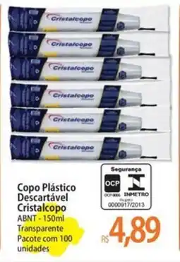 Atacadão Copo Plástico Descartável Cristalcopo oferta