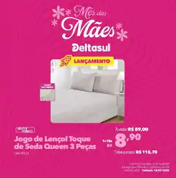 Deltasul Jogo de Lençol Toque de Seda Queen 3 Peças oferta