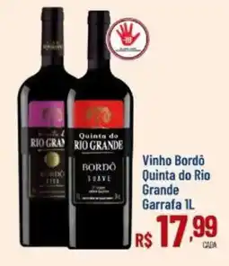 Max Atacadista Vinho Bordô Quinta do Rio Grande oferta