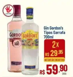 Max Atacadista Gin Gordon's Tipos Garrafa oferta