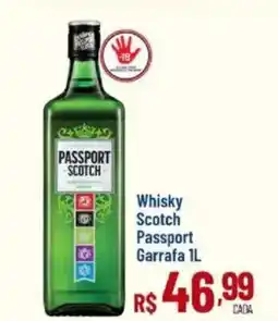 Max Atacadista Whisky Scotch Passport Garrafa oferta