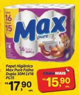 Fort Atacadista Papel Higiênico Max Pure Folha Dupla 30M oferta