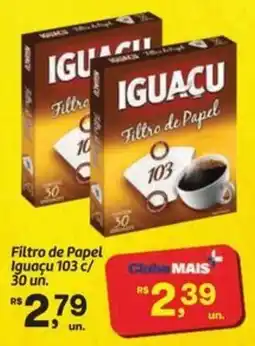 Fort Atacadista Filtro de Papel Iguaçu 103 c/ 30 un. oferta