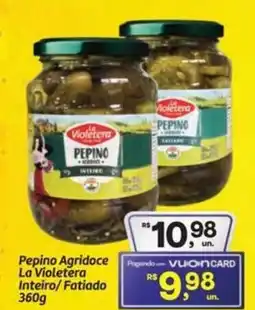 Fort Atacadista Pepino Agridoce La Violetera Inteiro/Fatiado oferta