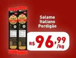 Supermercados Pague Menos Salame Italiano Perdigão oferta