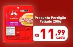 Supermercados Pague Menos Presunto Perdigão Fatiado oferta
