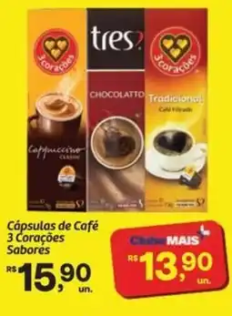 Fort Atacadista Cápsulas de Café 3 Corações Saborés oferta